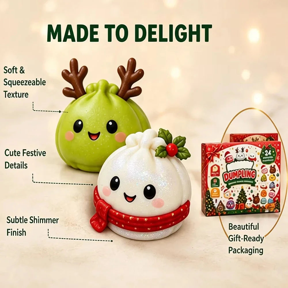 24 Days of Christmas Dumplings - Advent Calendar with Squish Toys